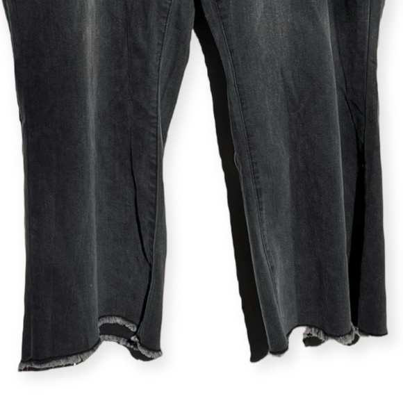 🌻NEW w.tag Frye and Co. Gray Wash Mid Rise Cropped Button-Fly Jeans Size 24W - Picture 3 of 9